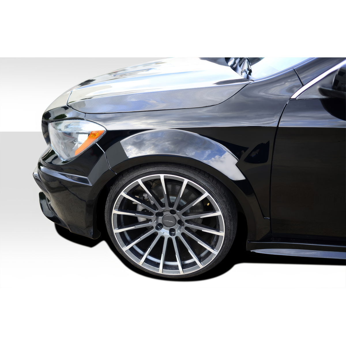 Modify your Mercedes-Benz CLA250 2014 with our Exterior/Fenders - Image shows front fender at a side angle