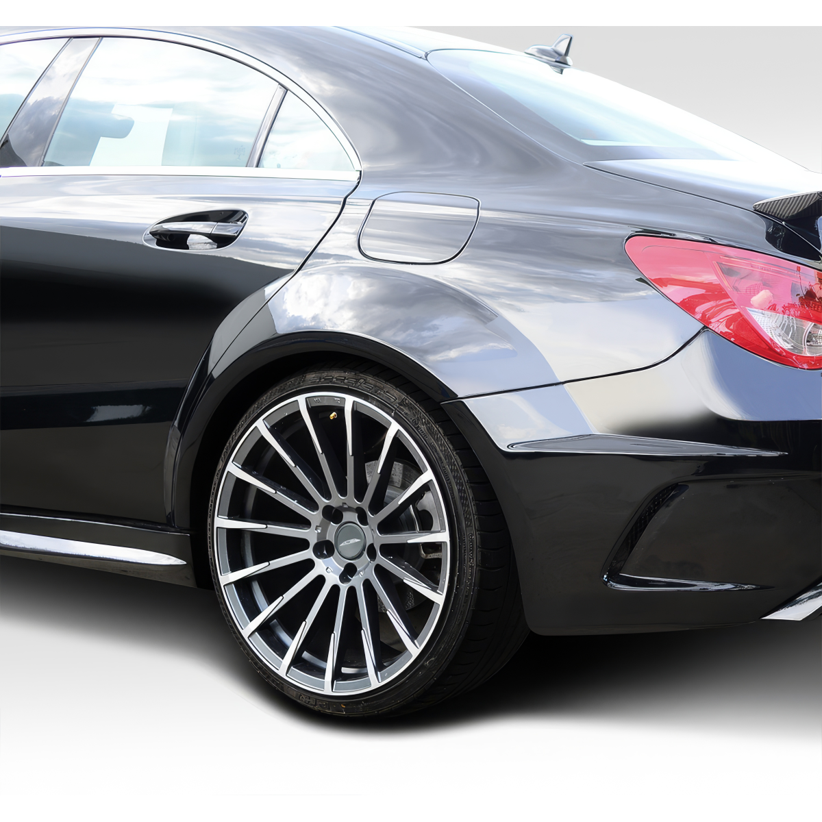 Modify your Mercedes-Benz CLA250 2014 with our Exterior/Fenders - The image shows the rear fender from a side angle