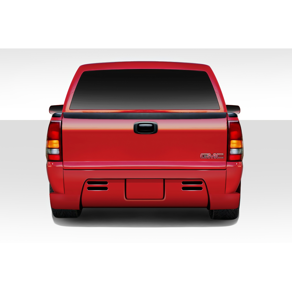 Modify your Chevrolet Silverado 1999 with our Exterior/Rear Bumpers or Lips - Frontal view of the rear bumper design