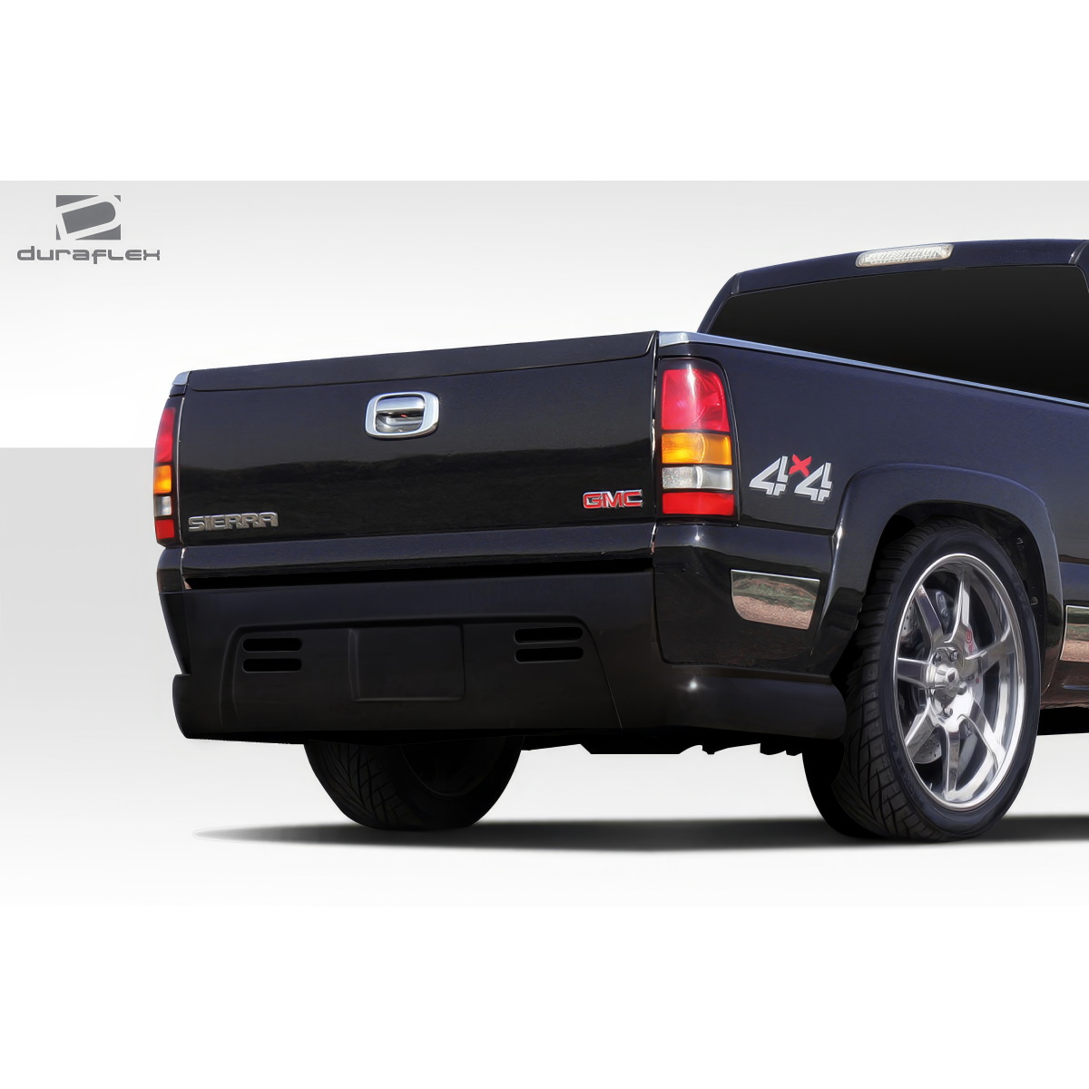 Modify your Chevrolet Silverado 1999 with our Exterior/Rear Bumpers or Lips - Viewed from rear angle of the vehicle