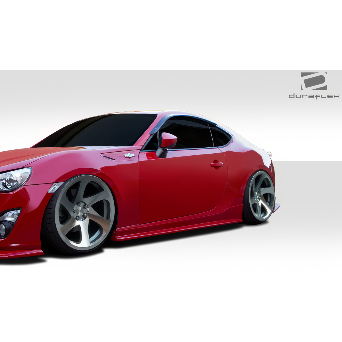 Modify your Subaru BRZ 2013 with our Exterior/Side Skirts - Side view showcasing low stance and sleek design