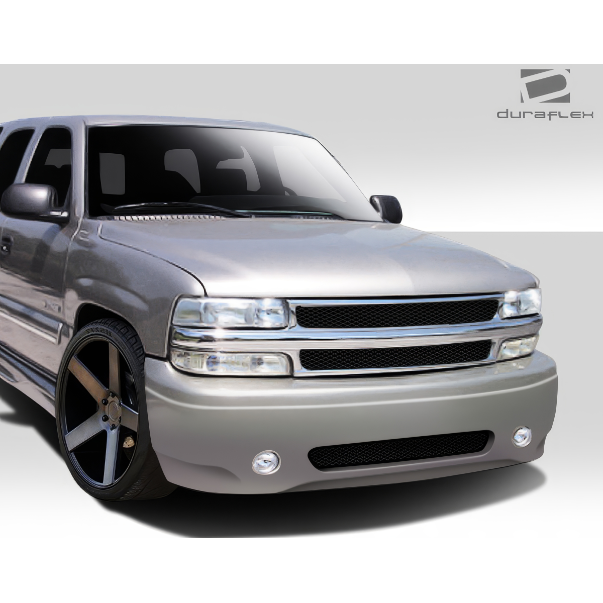 Modify your Chevrolet Silverado 1999 with our Exterior/Front Bumpers or Lips - Front angle view showcasing the bumper design