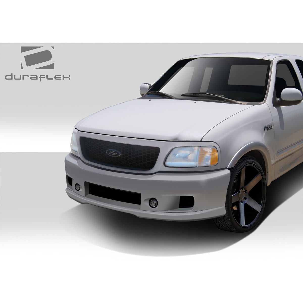 Modify your Ford F-150 1997 with our Exterior/Front Bumpers or Lips - Angled front view of the bumper part