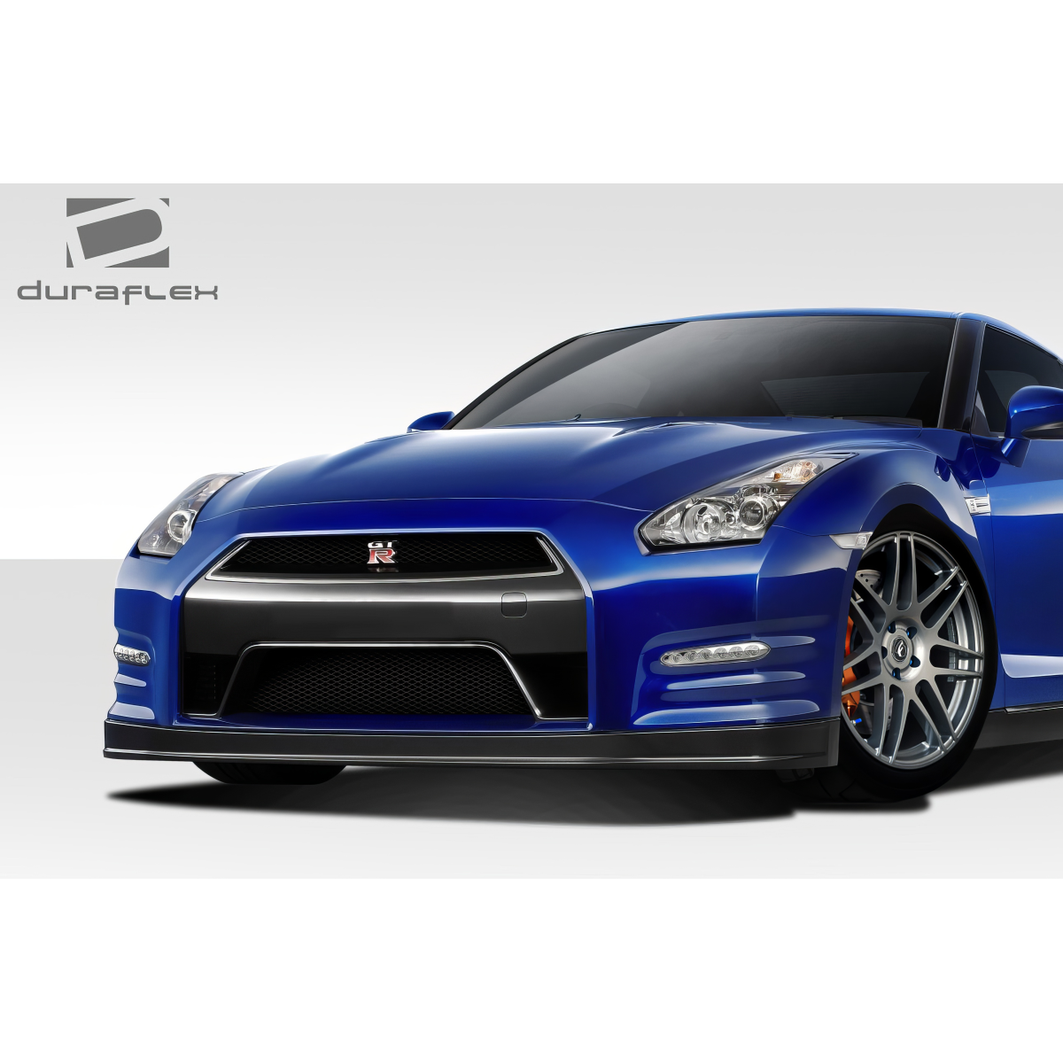 Modify your Nissan GT-R 2009 with our Exterior/Front Bumpers or Lips - Front angle view of a Nissan GT-R