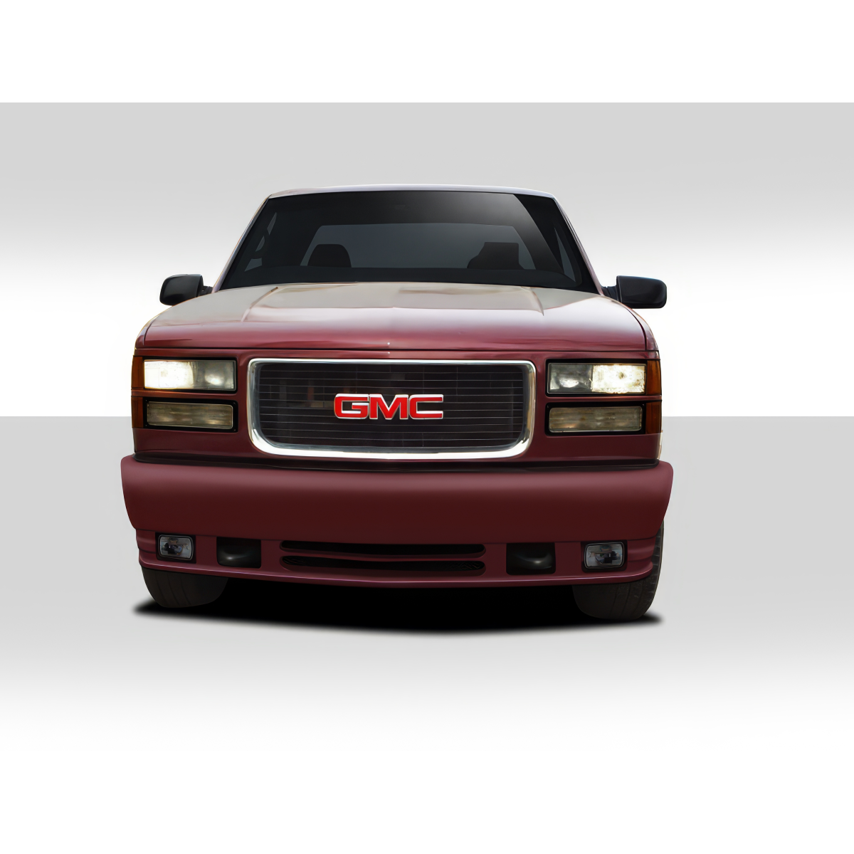 Modify your Chevrolet Pickup 1988 with our Exterior/Front Bumpers or Lips - Frontal view of the Chevrolet Pickup part