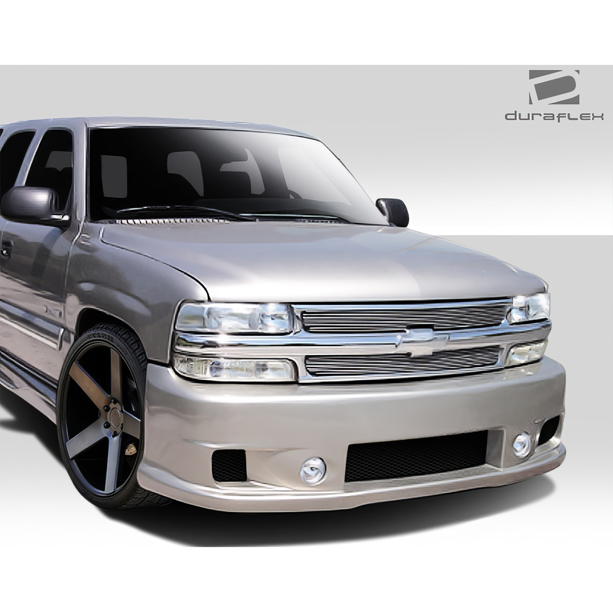 Modify your Chevrolet Silverado 1999 with our Exterior/Front Bumpers or Lips - Front view at a slight angle towards the passenger side