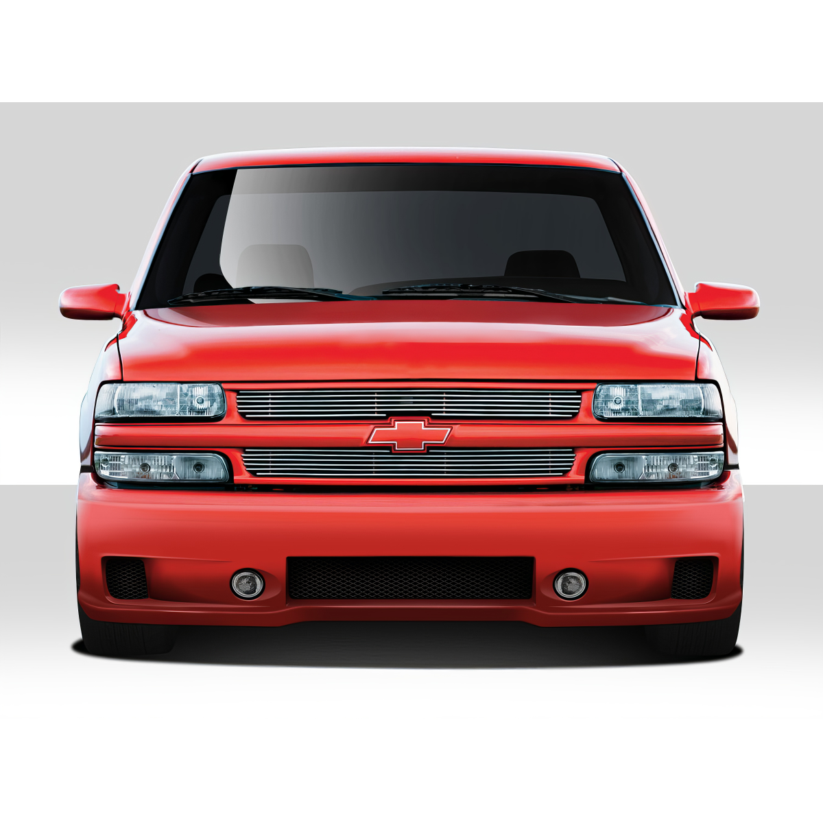 Modify your Chevrolet Silverado 1999 with our Exterior/Front Bumpers or Lips - Front view of the Chevrolet Silverado vehicle