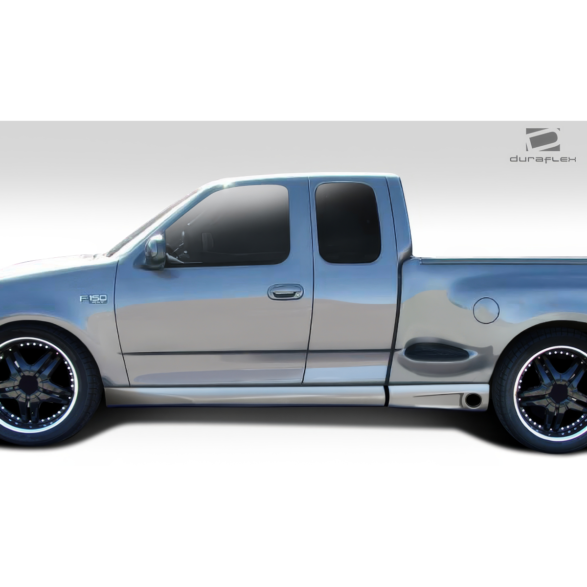 Modify your Ford F-150 1997 with our Exterior/Side Skirts - Side view of vehicle at a right angle