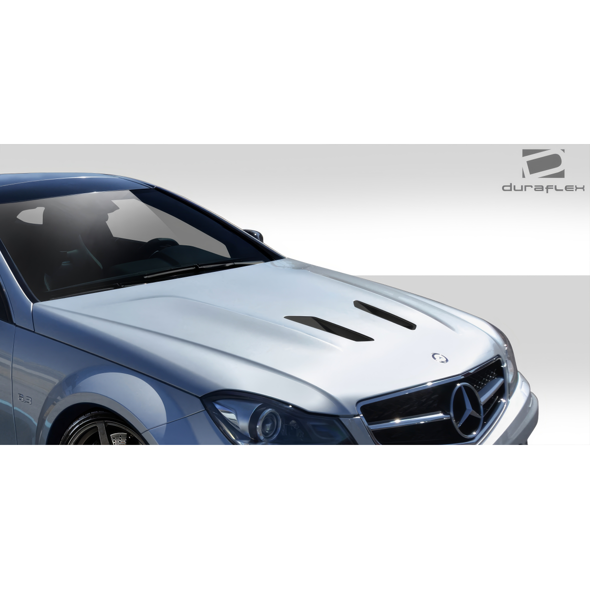 Modify your Mercedes-Benz C300 2012 with our Exterior/Hoods - Hood viewed from a front top angle