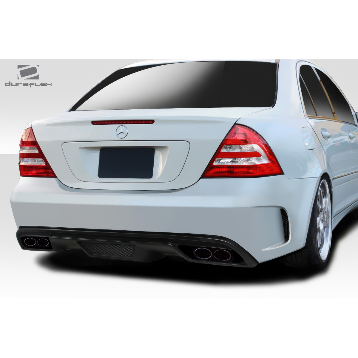 Modify your Mercedes-Benz C230 2001 with our Exterior/Rear Bumpers or Lips - Rear angle view of bumper on Mercedes C230