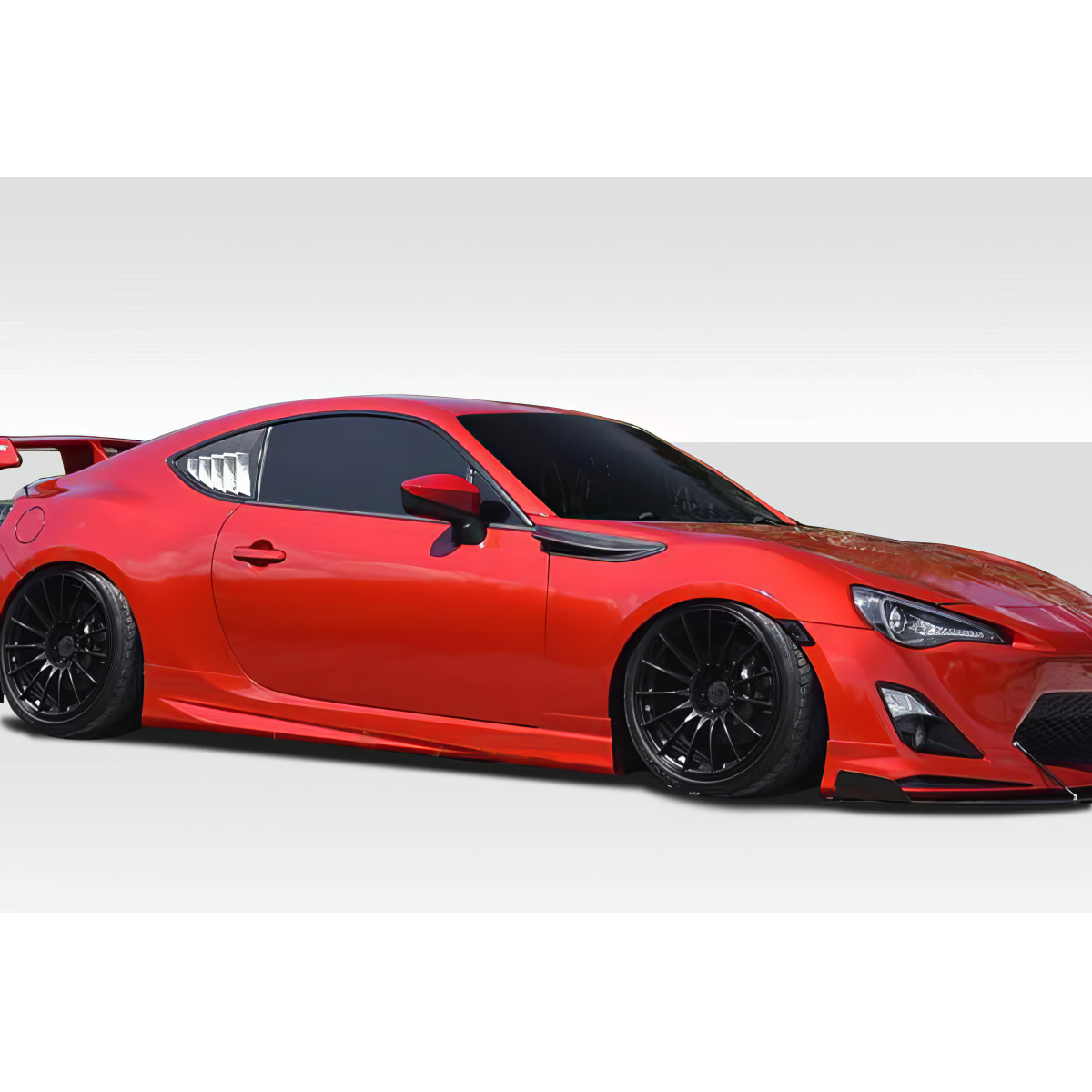 Modify your Subaru BRZ 2013 with our Exterior/Side Skirts - Slightly angled view showcasing side profile features