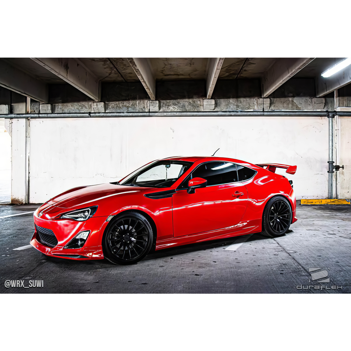 Modify your Scion FR-S 2013 with our Exterior/Complete Body Kits - Side angle of the Scion FR-S showing body kit