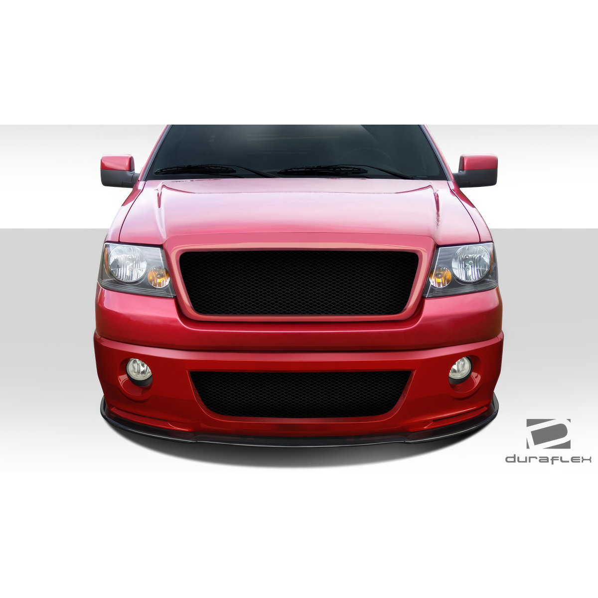 Modify your Ford F-150 2004 with our Exterior/Complete Body Kits - Front view of a red Ford F-150 grille part