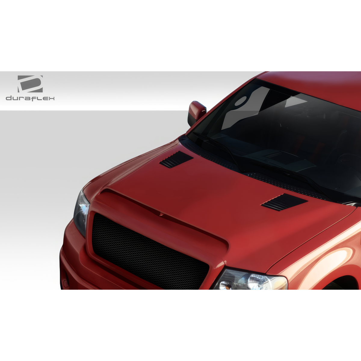 Modify your Ford F-150 2004 with our Exterior/Complete Body Kits - Top angle view of the hood with a sleek design