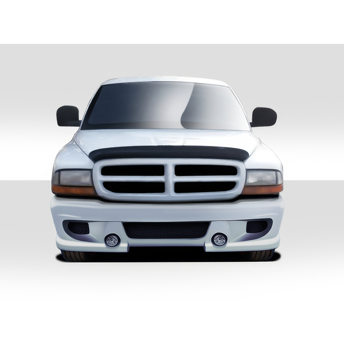 Modify your Dodge Dakota 1998 with our Exterior/Front Bumpers or Lips - Front view of a Dodge Dakota truck