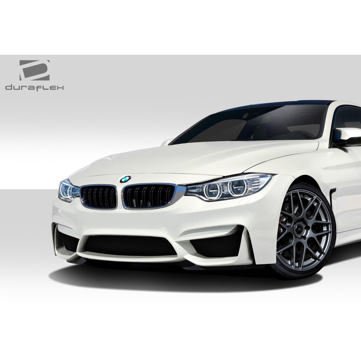 Modify your BMW 4-Series 2014 with our Exterior/Front Bumpers or Lips - Front angled view of the BMW 4-Series