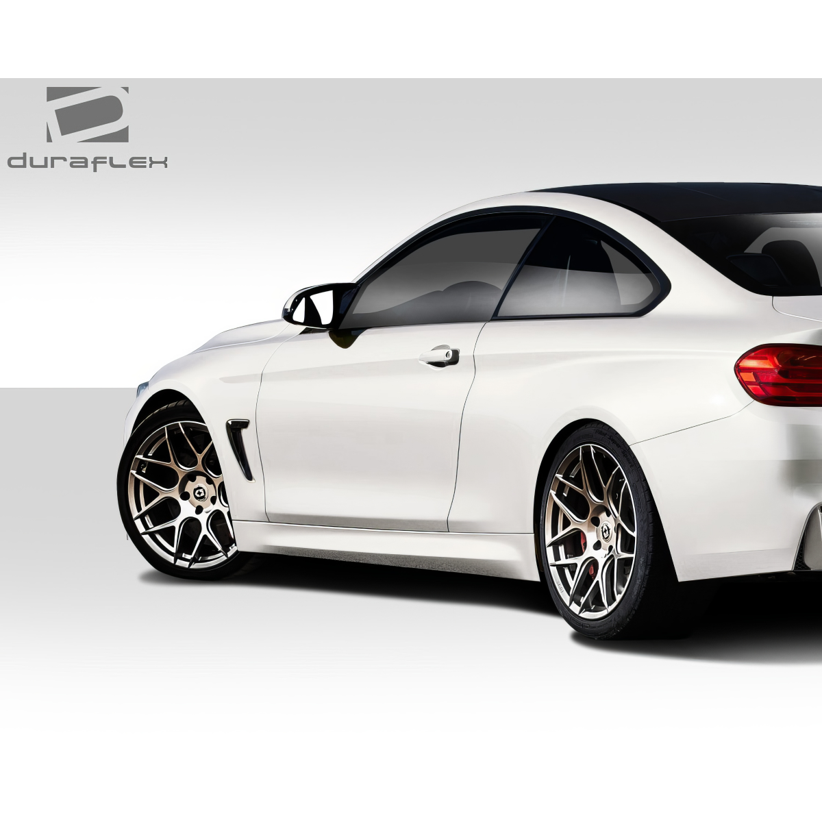 Modify your BMW 4-Series 2014 with our Exterior/Side Skirts - Side view angle of BMW 4 Series M4 look side skirt