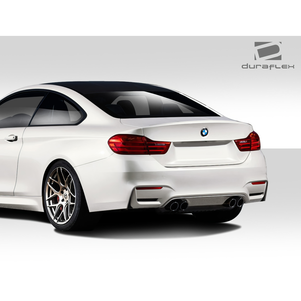 Modify your BMW 4-Series 2014 with our Exterior/Complete Body Kits - Rear angle view of a BMW 4 Series