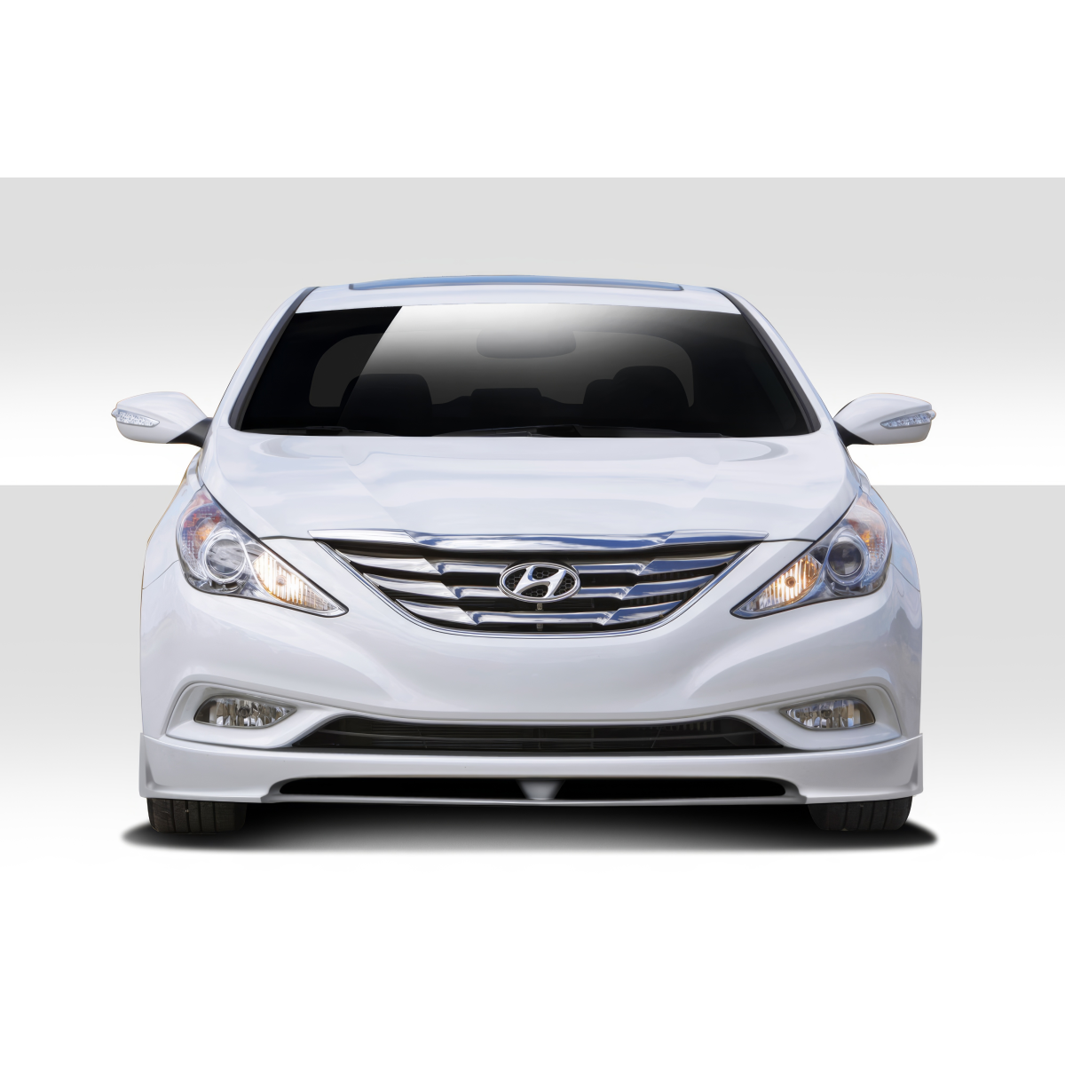 Modify your Hyundai Sonata 2011 with our Exterior/Complete Body Kits - Front view of the Hyundai Sonata at eye level