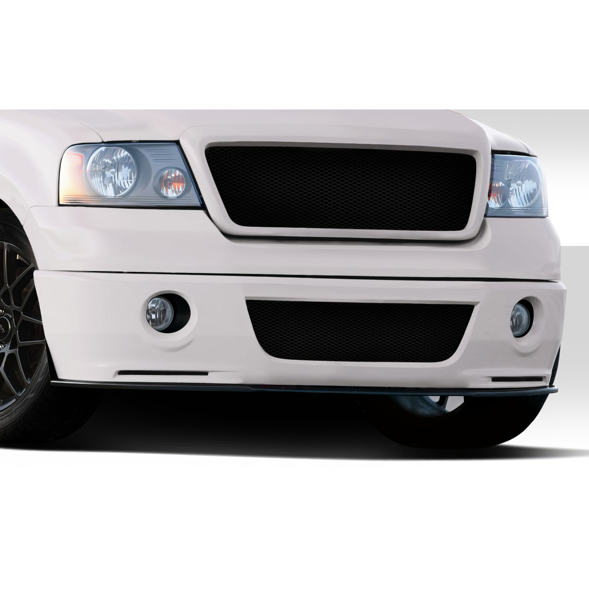 Modify your Ford F-150 2004 with our Exterior/Front Bumpers or Lips - Front angle view of bumper kit