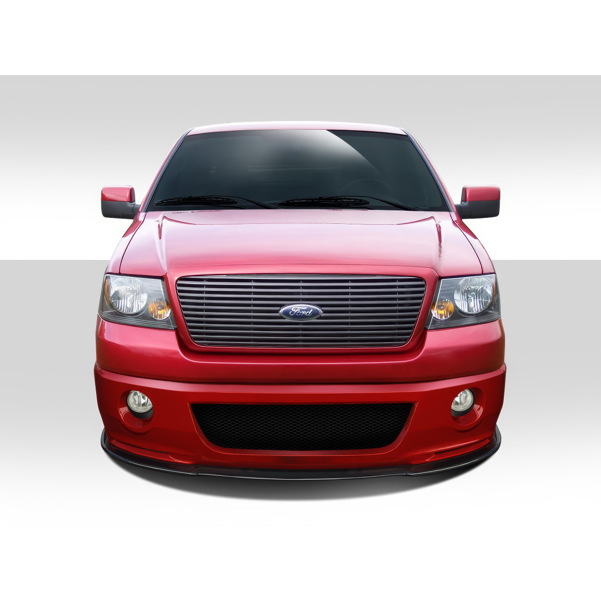 Modify your Ford F-150 2004 with our Exterior/Complete Body Kits - Front angle view of a red Ford F-150