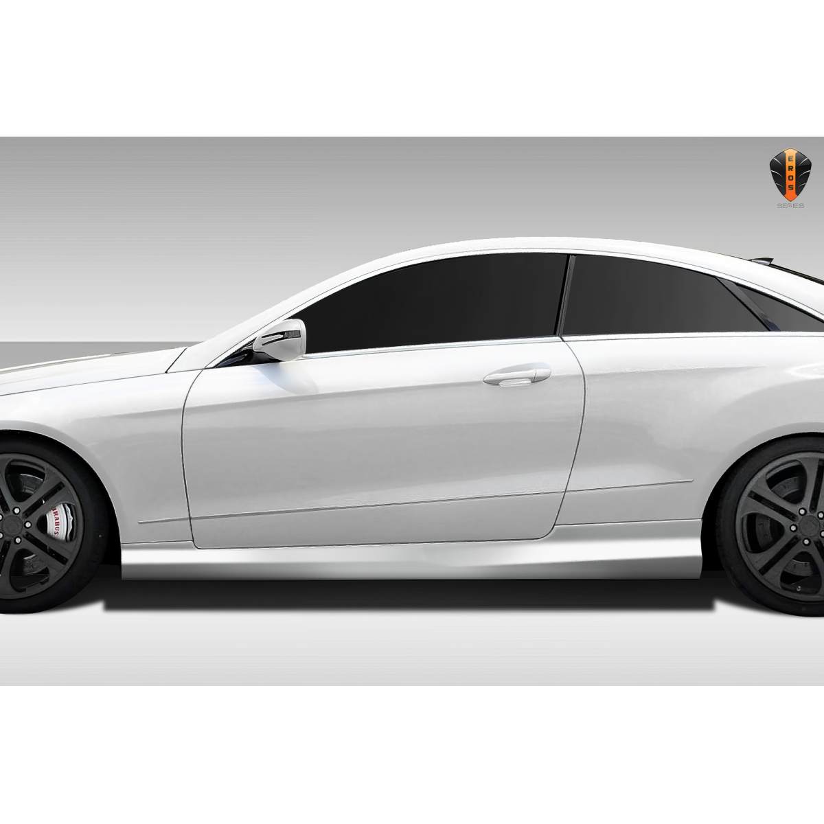 Modify your Mercedes-Benz E-Class 2010 with our Exterior/Side Skirts - Side view of the vehicle with focus on skirts