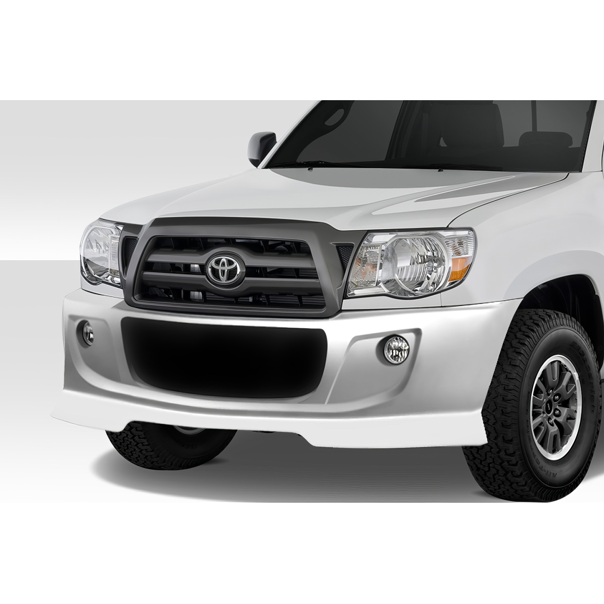 Modify your Toyota Tacoma 2005 with our Exterior/Front Bumpers or Lips - Front view of vehicle part at a slight angle