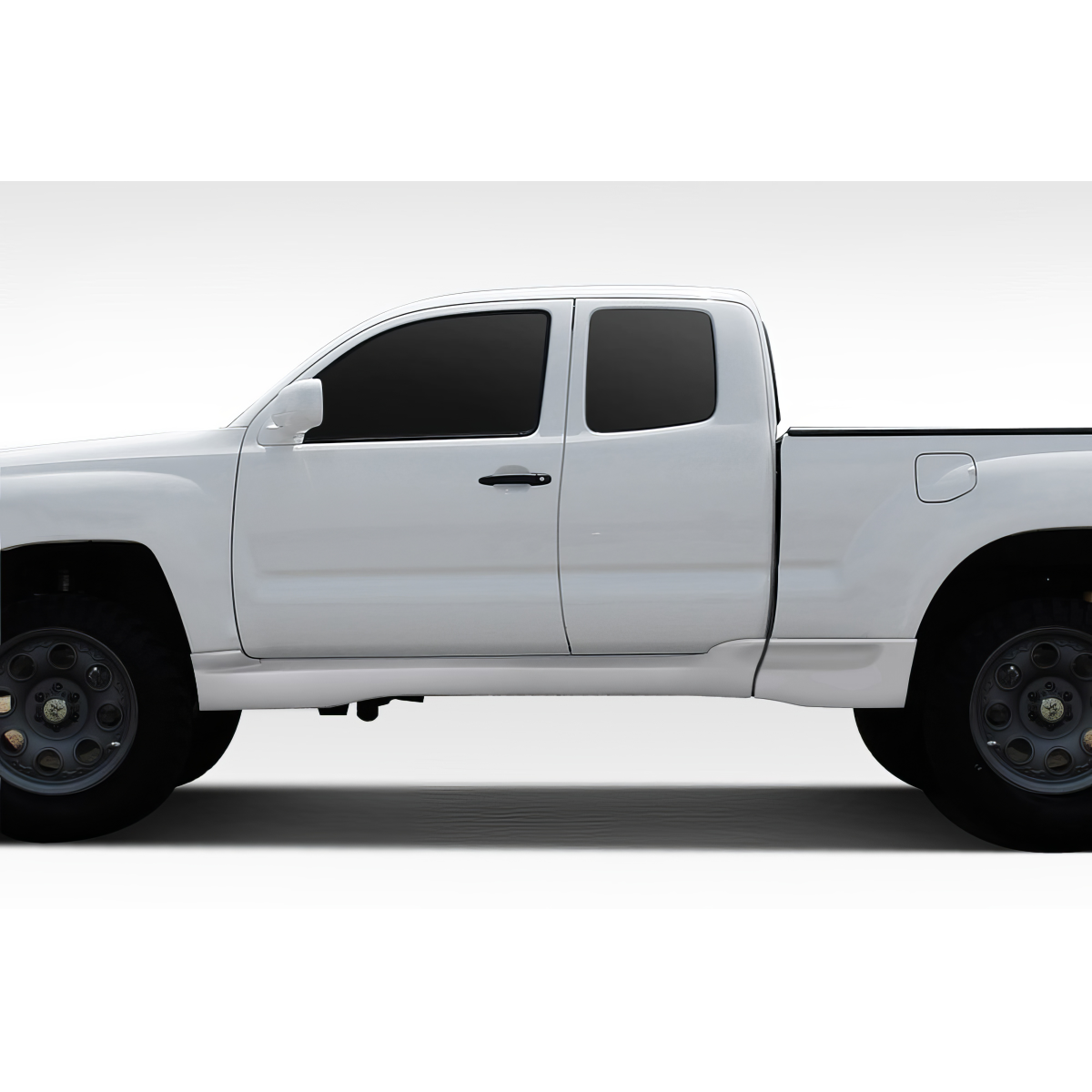 Modify your Toyota Tacoma 2005 with our Exterior/Side Skirts - Image shows vehicle from side angle