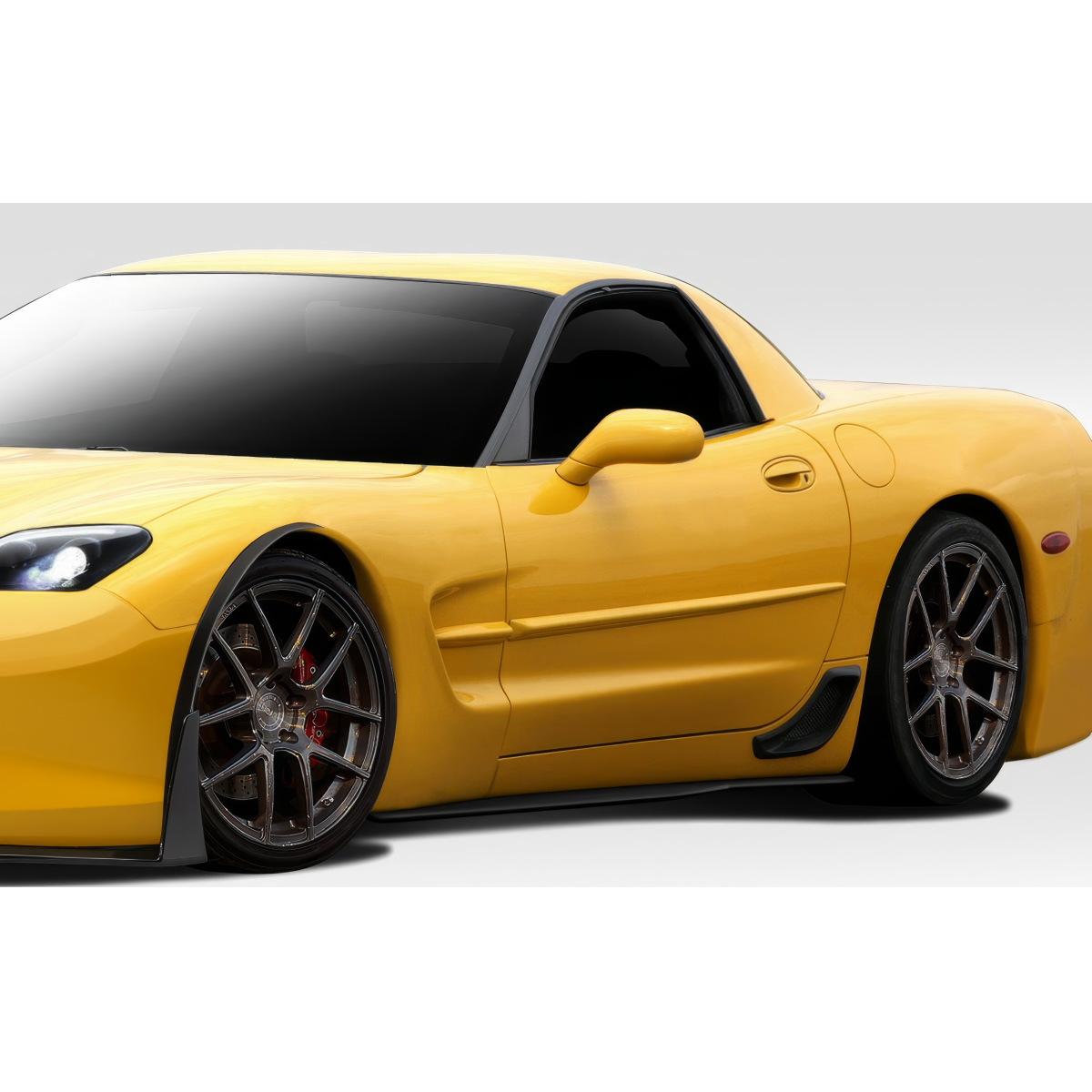 Modify your Chevrolet Corvette 1997 with our Exterior/Complete Body Kits - Front quarter view of vehicle from side angle