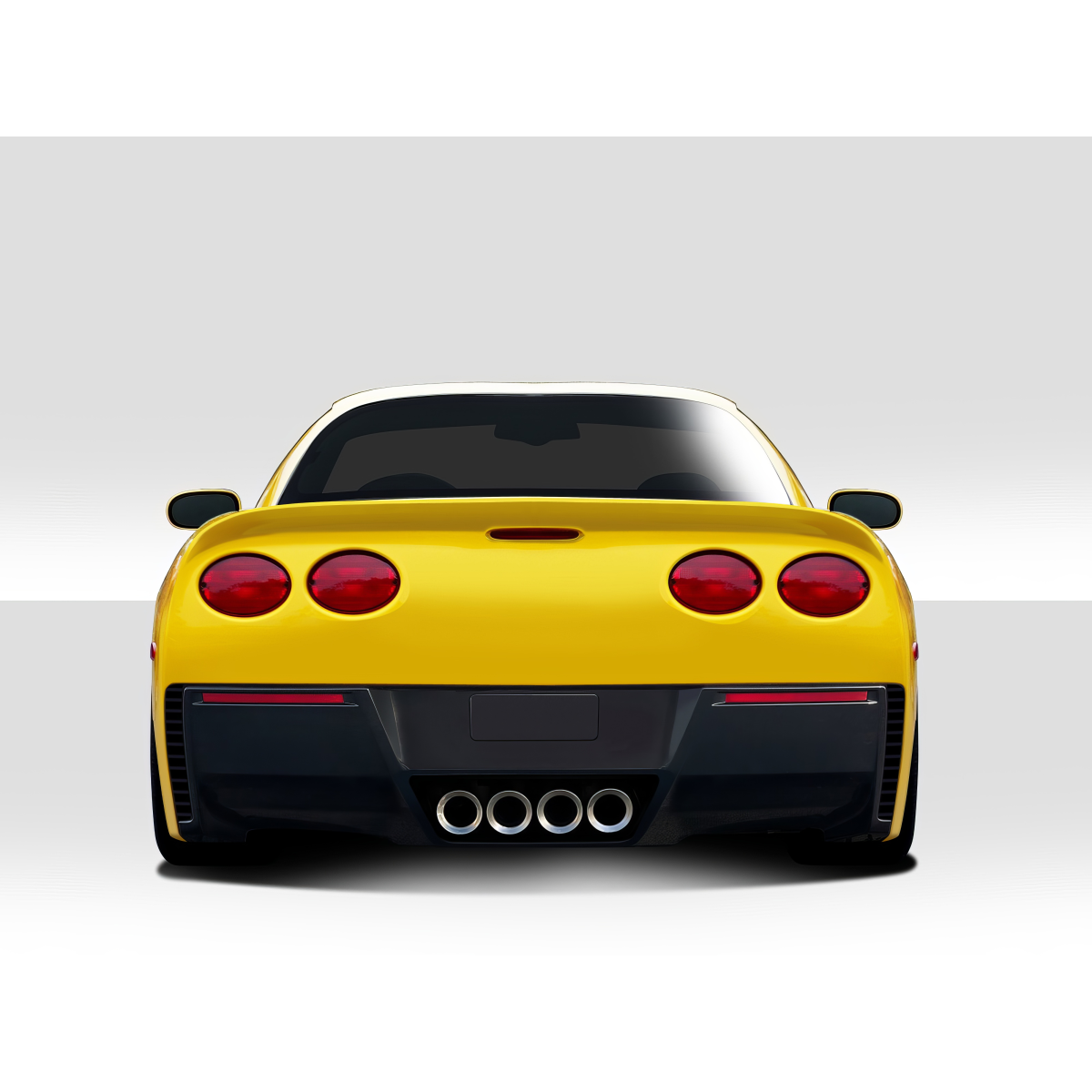 Modify your Chevrolet Corvette 1997 with our Exterior/Complete Body Kits - Rear view at a straight angle facing the vehicle