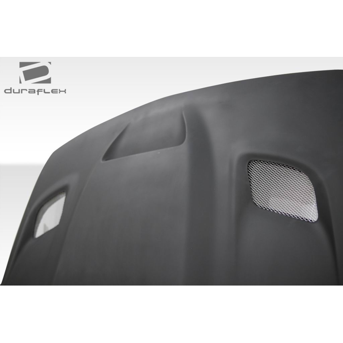 Modify your Dodge Challenger 2008 with our Exterior/Hoods - Front view at a slight angle showing the hood features