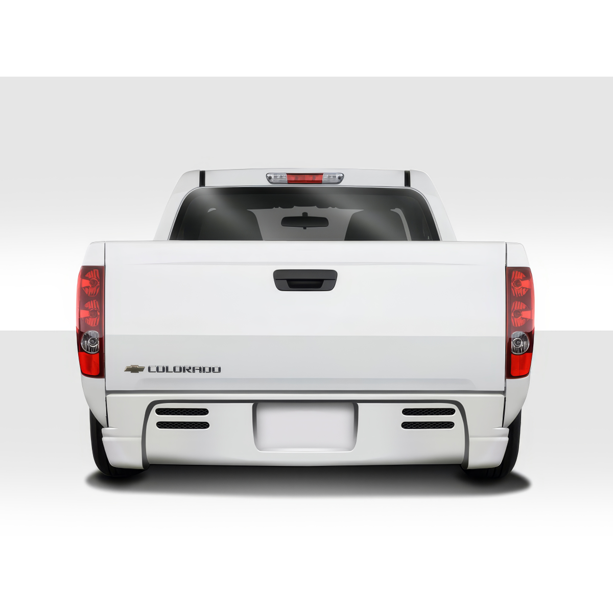 Modify your Chevrolet Colorado 2004 with our Exterior/Rear Bumpers - Rear angle view of the bumper part