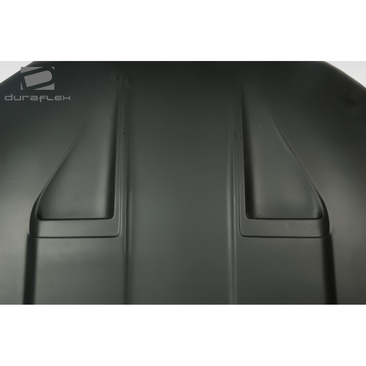 Modify your Ford Mustang 2010 with our Exterior/Hoods - Top view of an automotive hood part