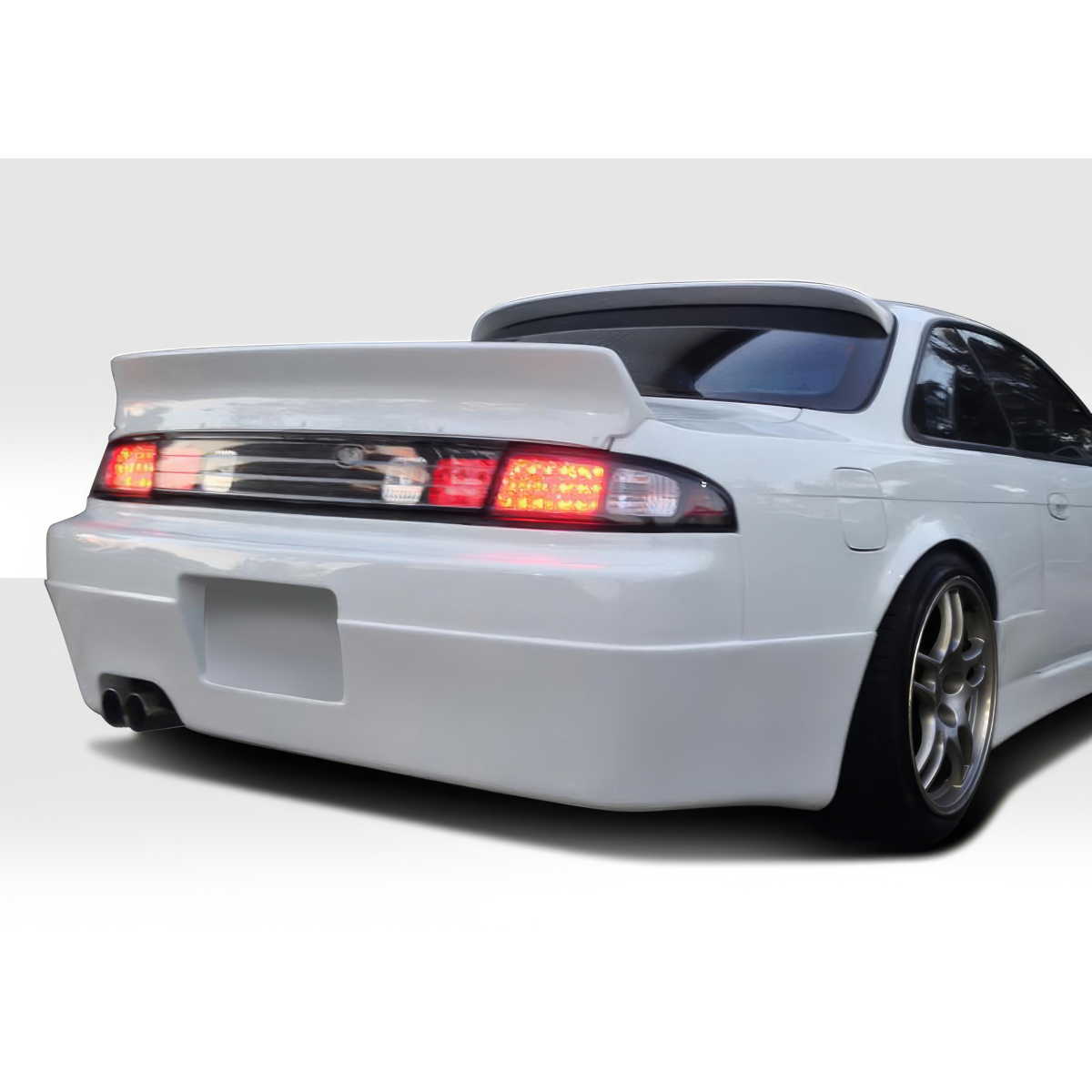 Modify your Nissan 240SX 1995 with our Exterior/Wings - Angle viewing rear of the vehicle