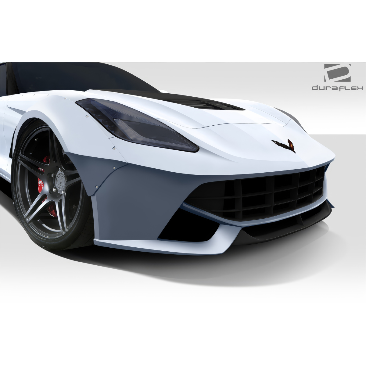 Modify your Chevrolet Corvette 2014 with our Exterior/Complete Body Kits - Front view angled down towards bumper