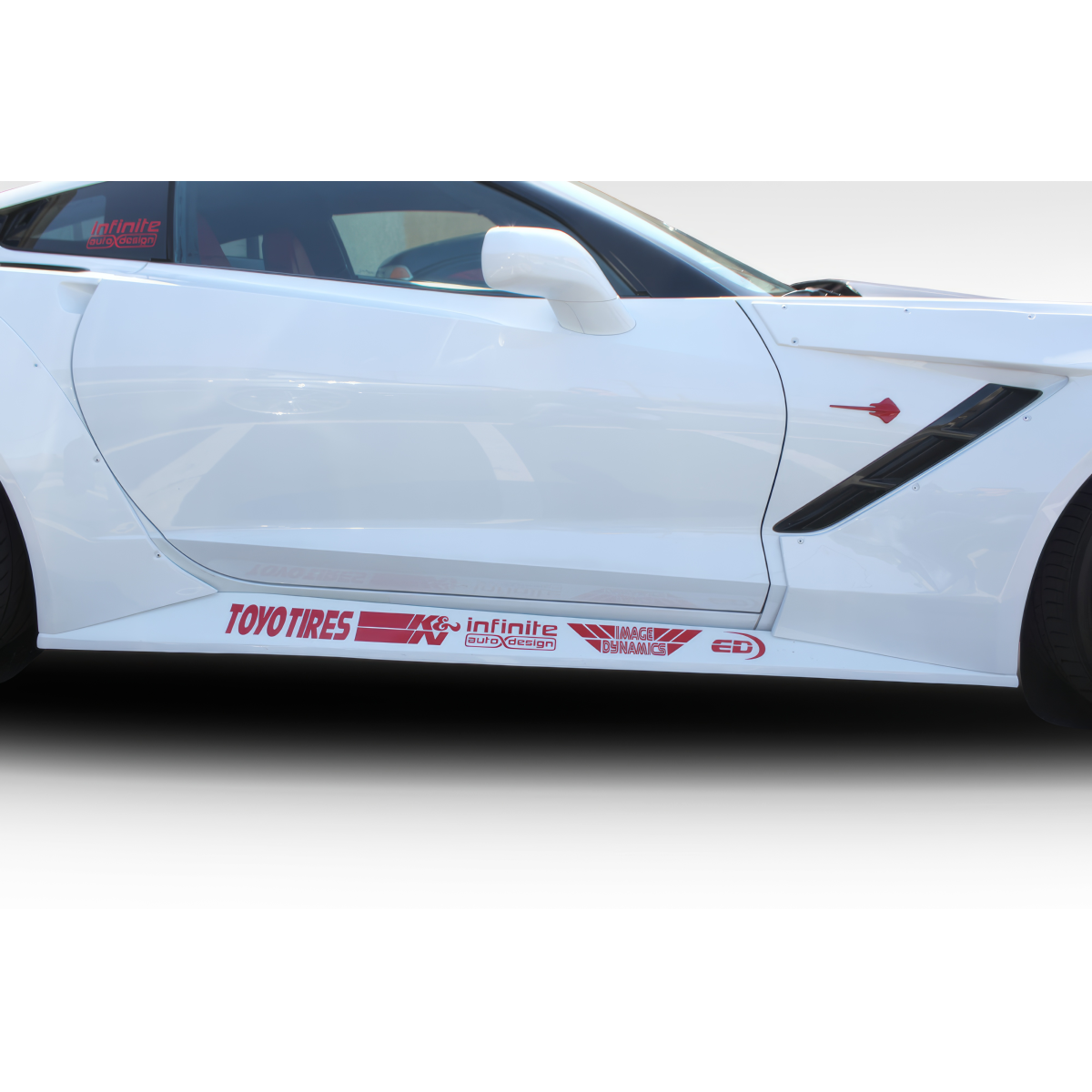 Modify your Chevrolet Corvette 2014 with our Exterior/Complete Body Kits - Side view of vehicle with part at a lateral angle