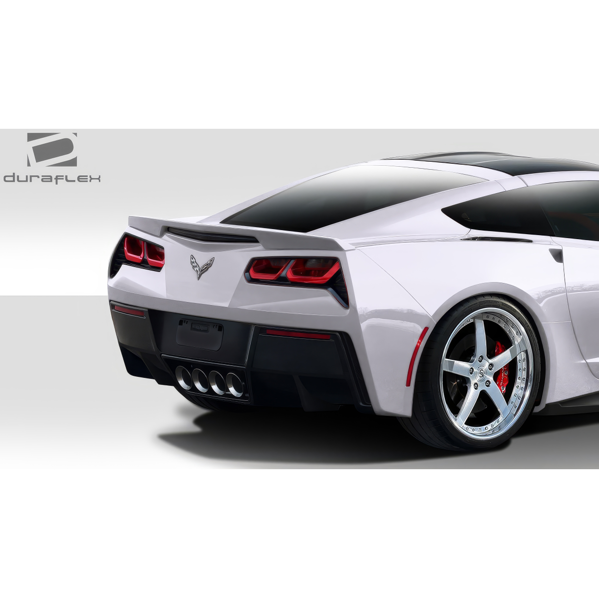 Modify your Chevrolet Corvette 2014 with our Exterior/Complete Body Kits - Rear angle showcasing the car part elegantly