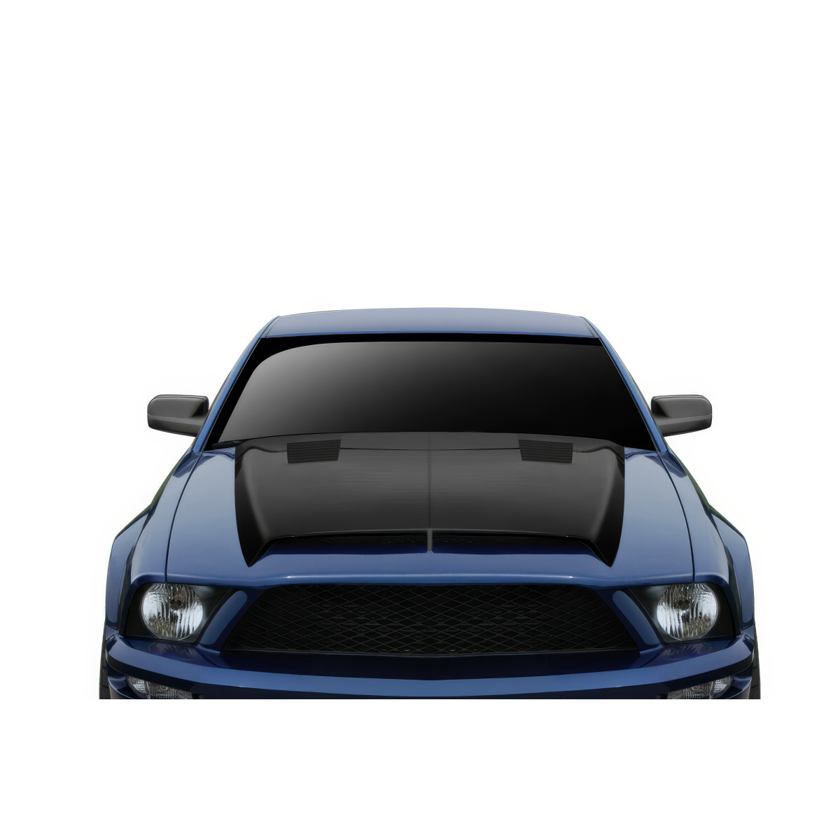 Modify your Universal   with our Exterior/Hoods - Front view of the car hood at eye level