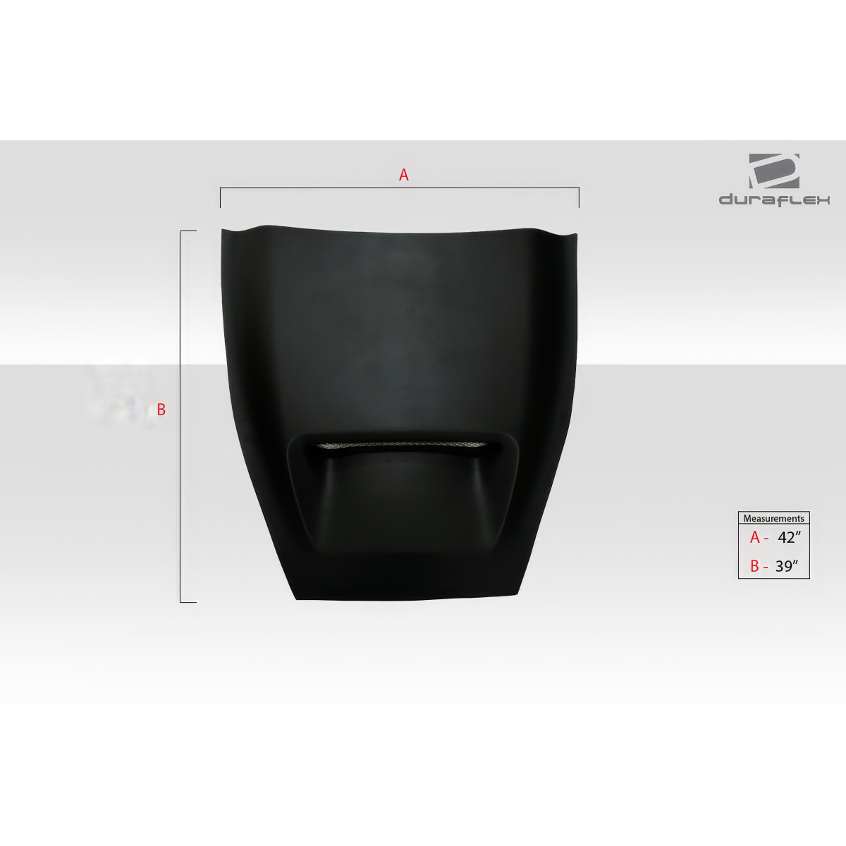 Modify your Universal   with our Exterior/Hoods - Front view of hood with cowl scoop design