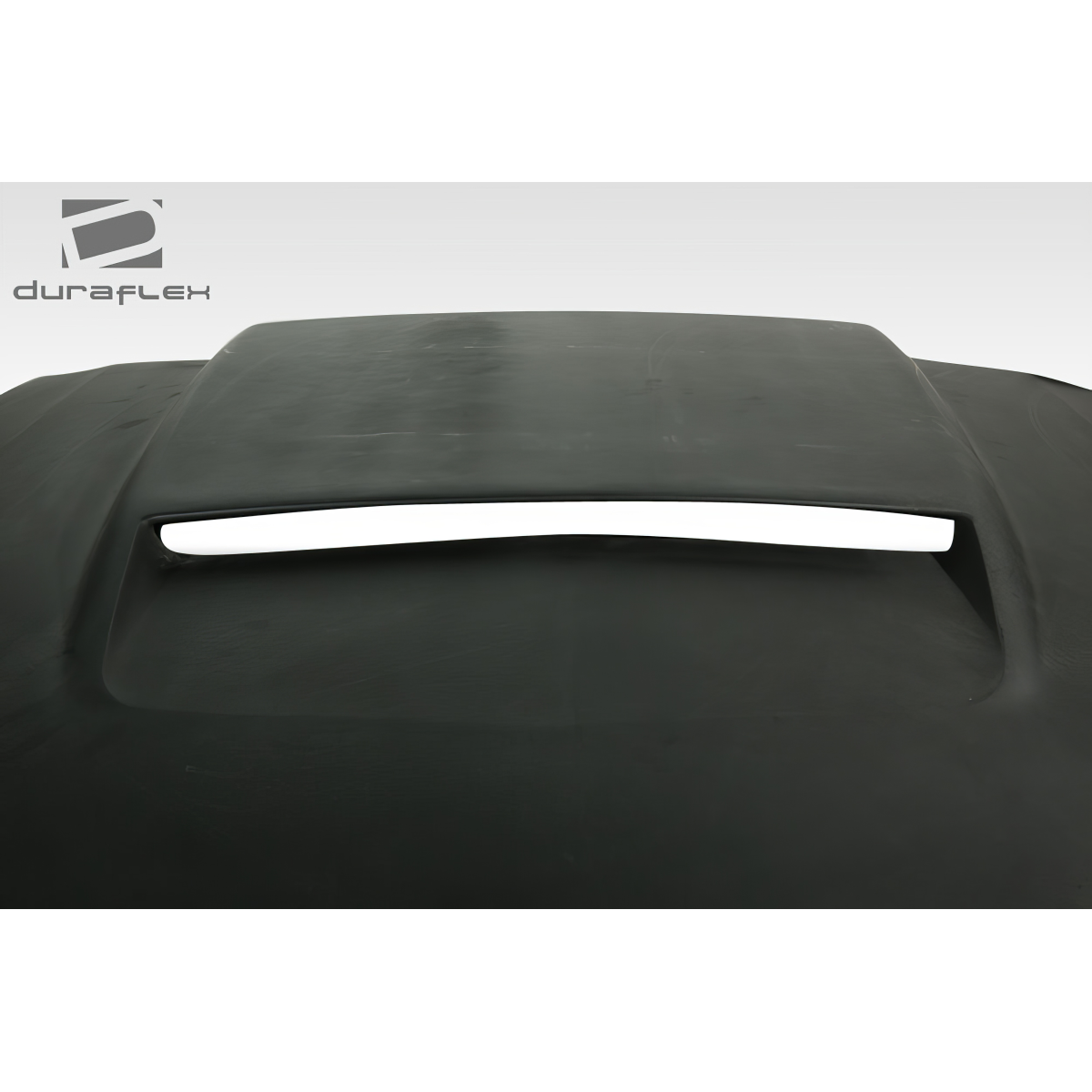 Modify your Ford Mustang 2010 with our Exterior/Hoods - Top down view of car hood at a slight angle