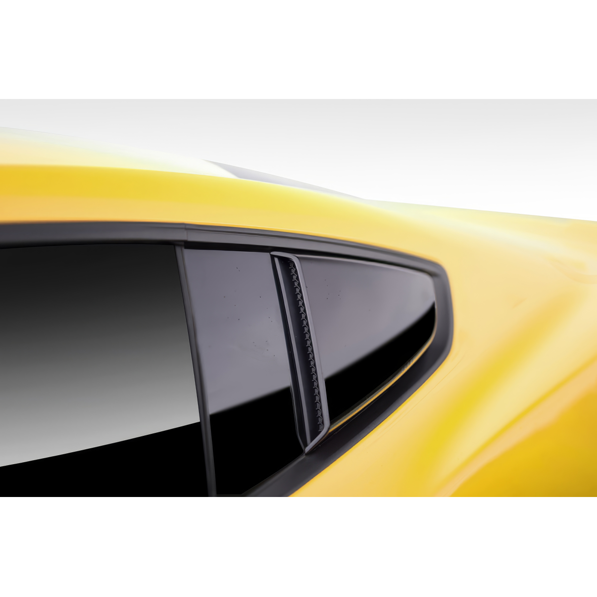 Modify your Ford Mustang 2015 with our Exterior/Scoops - The angle shows a close side view of the window scoop