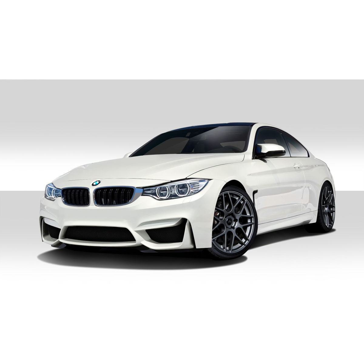 Modify your BMW 4-Series 2014 with our Exterior/Complete Body Kits - Three quarter front angle view of the car