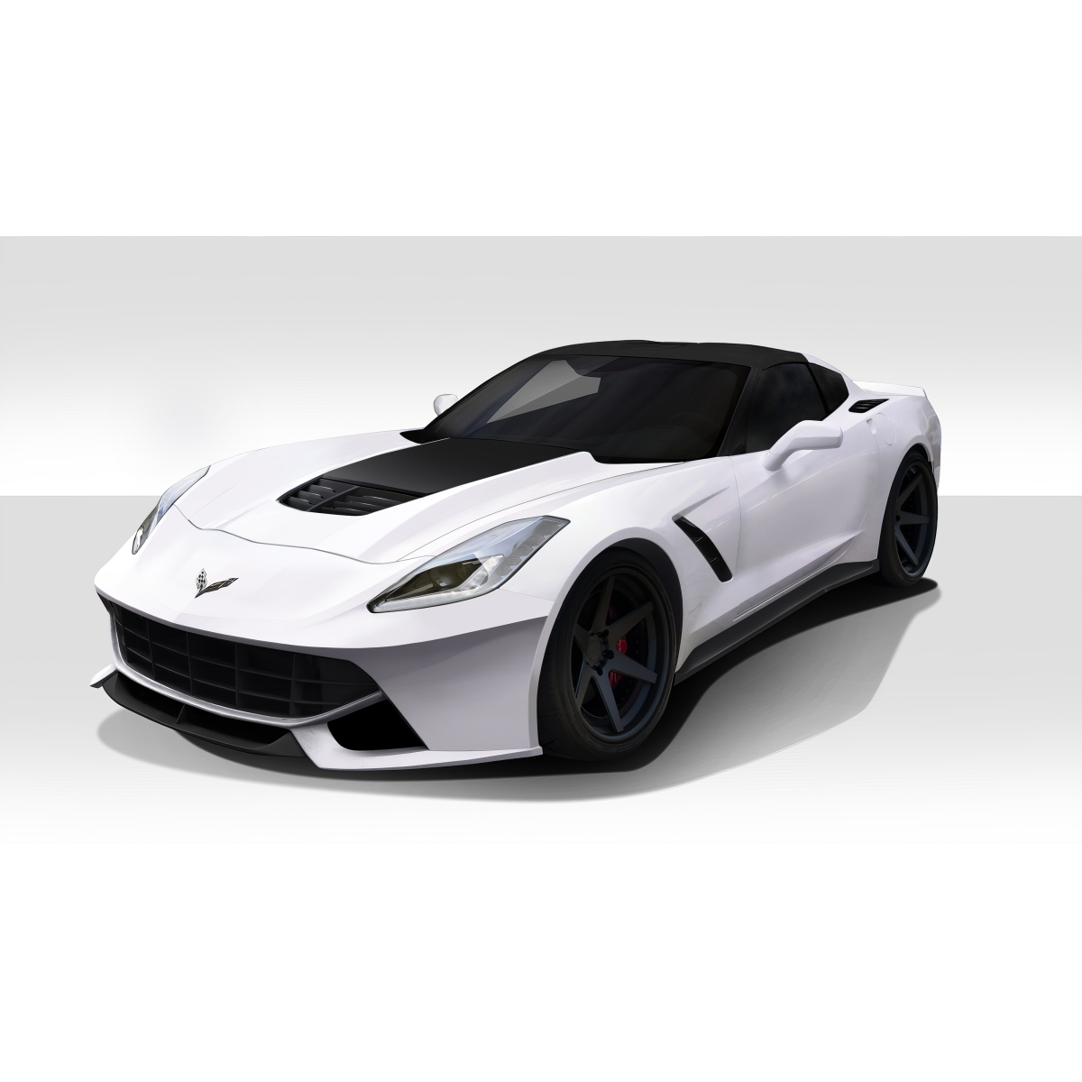 Modify your Chevrolet Corvette 2014 with our Exterior/Complete Body Kits - Front three quarter view angled to right