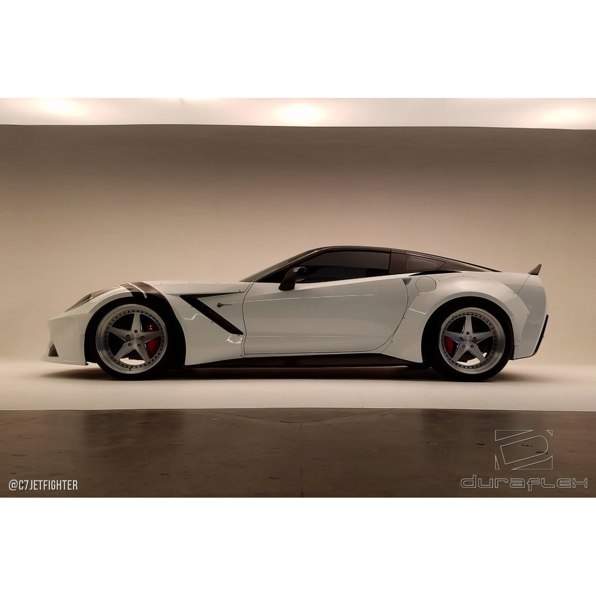 Modify your Chevrolet Corvette 2014 with our Exterior/Complete Body Kits - Side profile view of vehicle at a slight angle