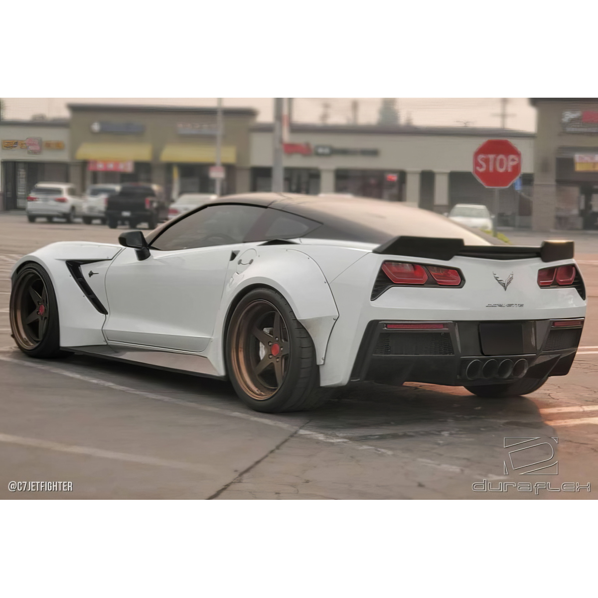 Modify your Chevrolet Corvette 2014 with our Exterior/Complete Body Kits - The image shows a rear three quarter angle view