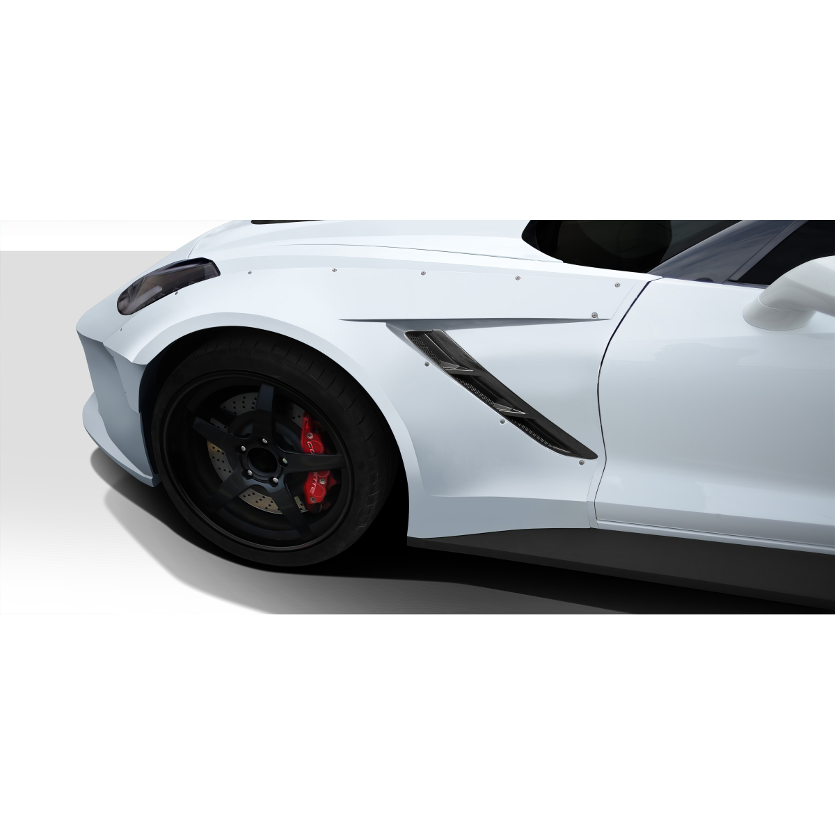 Modify your Chevrolet Corvette 2014 with our Exterior/Complete Body Kits - Front angle view of the vehicle's side