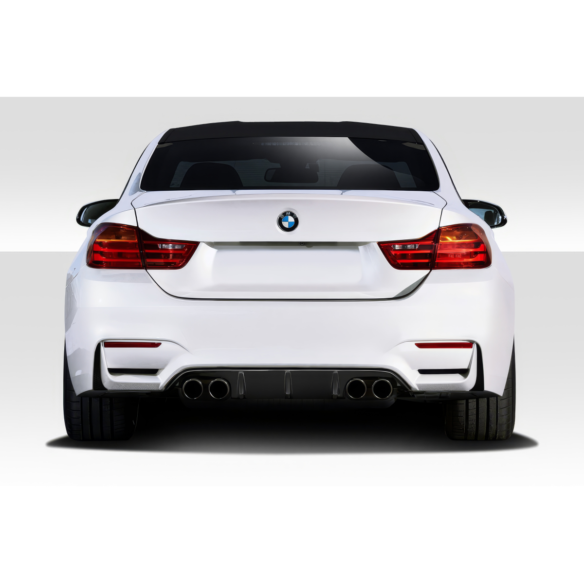 Modify your BMW 4-Series 2014 with our Exterior/Diffusers - Rear view angle showing the diffuser design