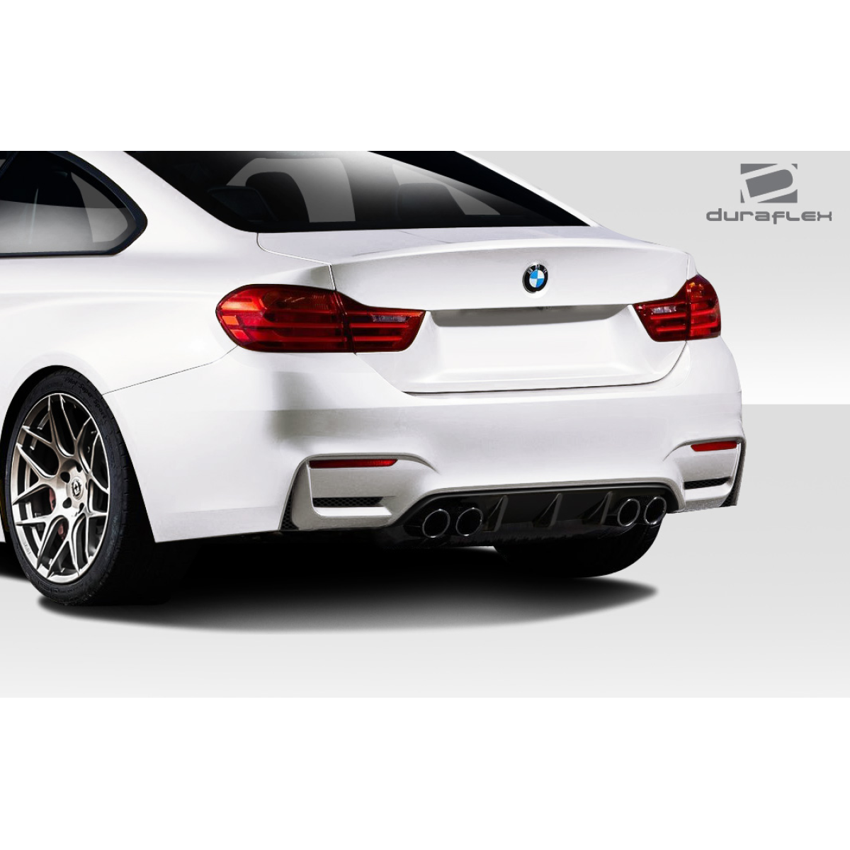 Modify your BMW 4-Series 2014 with our Exterior/Diffusers - Rear view at a slight angle from the side