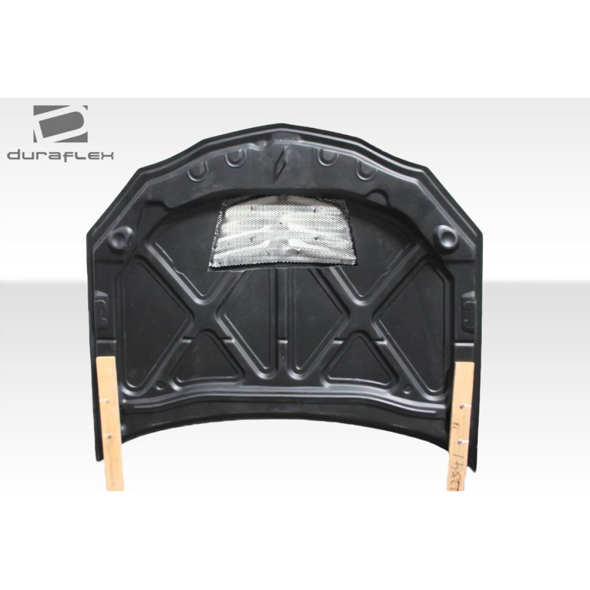 Modify your Pontiac Grand Prix 2004 with our Exterior/Hoods - Image shows front view of car hood at straight angle