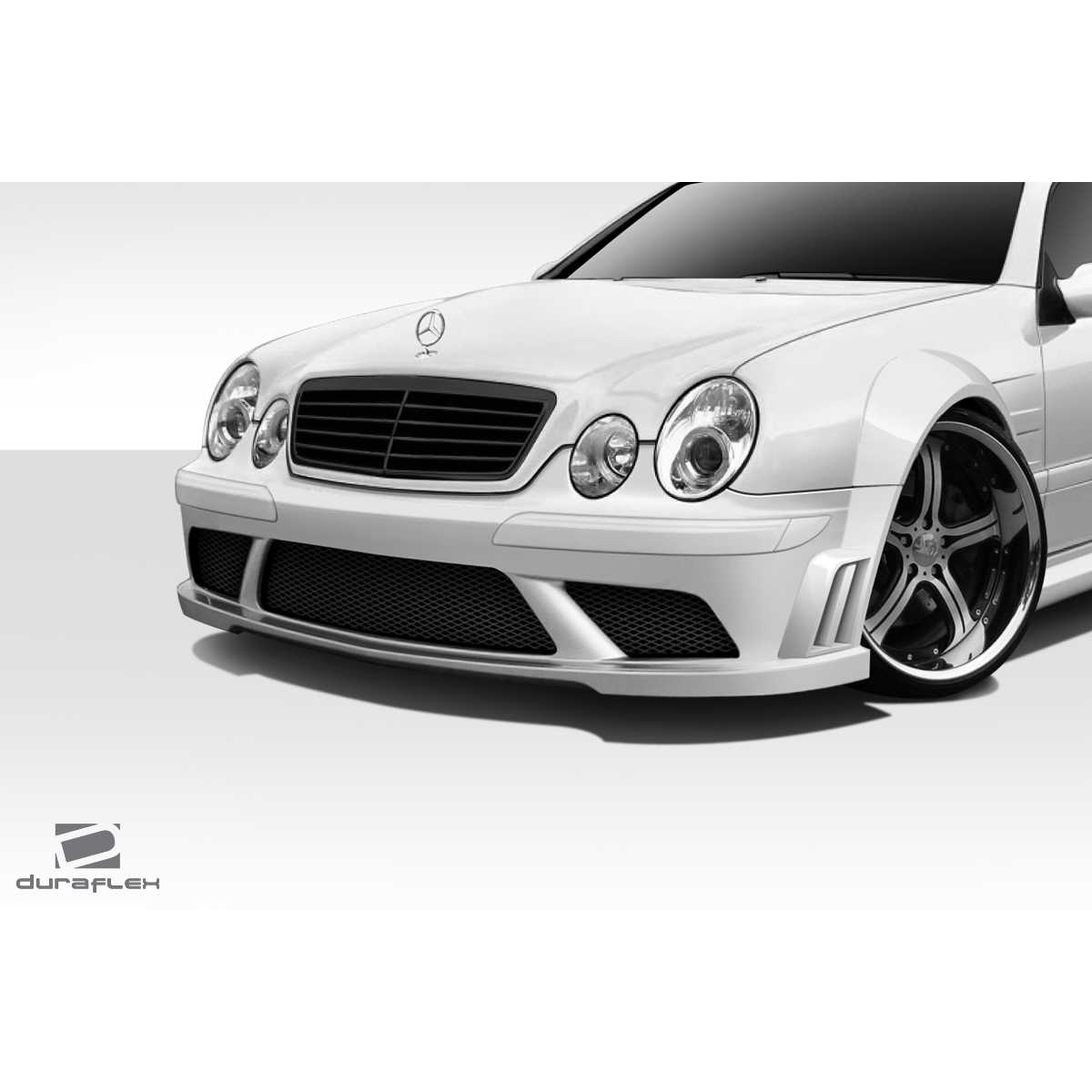 Modify your Mercedes-Benz CLK-Class 1998 with our Exterior/Front Bumpers or Lips - Front angle view of the Mercedes-Benz CLK-Class